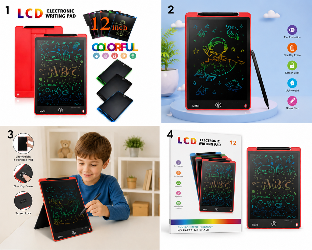 12 Inch LCD Electronic Writing Pad & Drawing Board for Kids