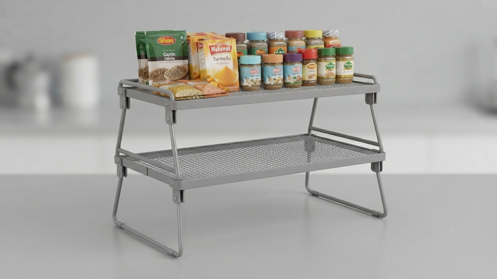 Premium Space-Saving Cabinet Storage Stand for Pantry & Home
