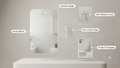 Acrylic Anti Fog Mirror For Bathroom Shower & Shaving