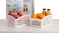 Kitchen Organizer Baskets – Fridge Food Storage Space Saver for Fruits and Vegetables