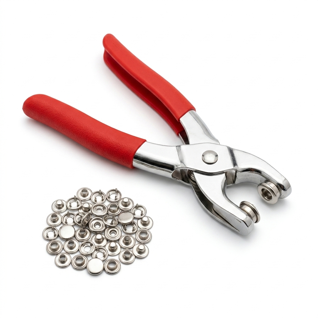 Premium Metal Snap Button Plier Kit