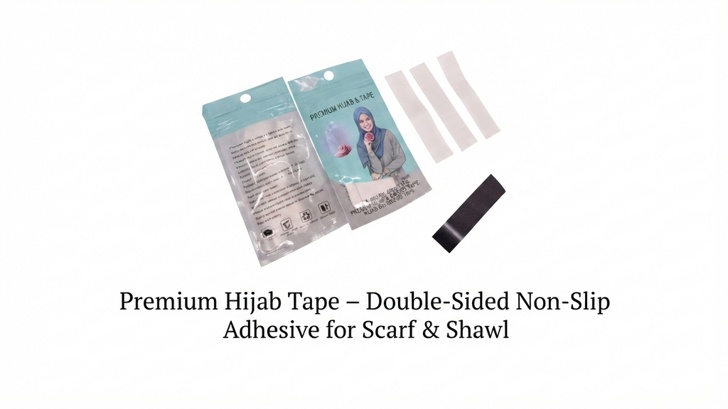 Premium Hijab Tape – Double-Sided Non-Slip Adhesive for Scarf & Shawl, Women Hijab Accessories