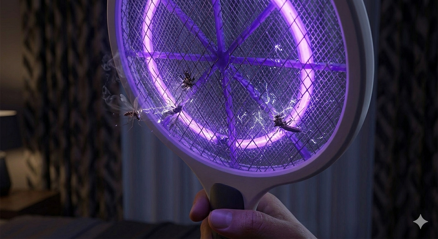 Zabardast 2-in-1 Mini Mosquito Killer Racket