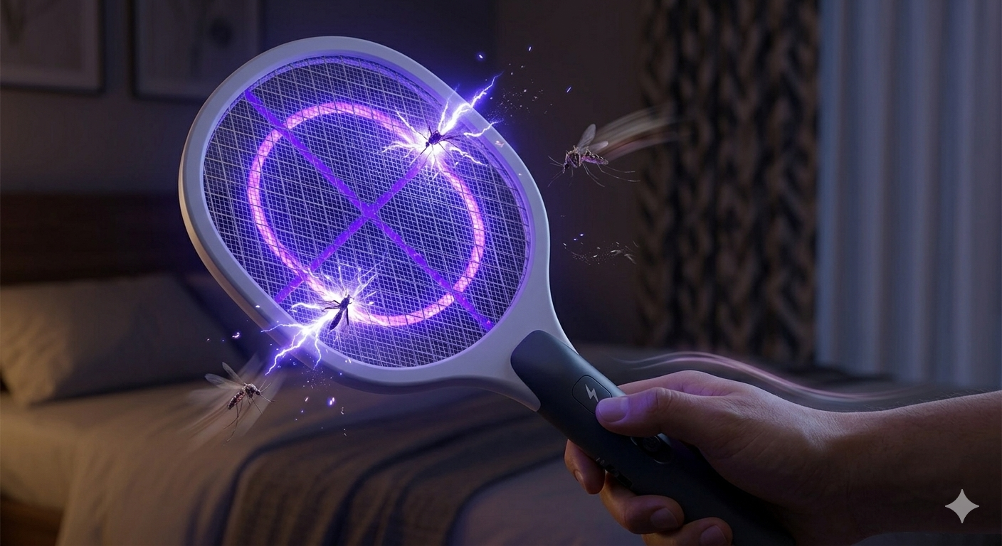 Zabardast 2-in-1 Mini Mosquito Killer Racket